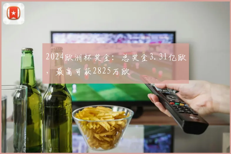 2024欧洲杯奖金：总奖金3.31亿欧，最高可获2825万欧